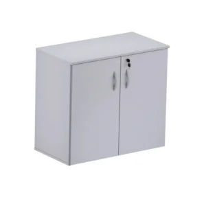 Armário Baixo 15mm 2 Portas Escritório Multiuso Home Office 74x80x42cm com chave 1 prateleira interna