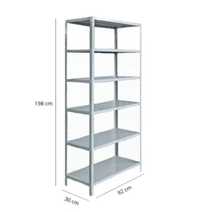 Estante Prateleira de Aço 6 Bandejas Organizador  198x92x30cm