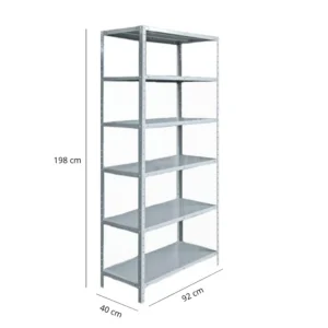 Estante Prateleira de Aço 6 Bandejas Organizador  198x92x40cm