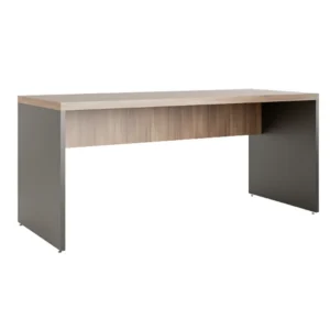 Mesa Reta para Escritório Home Office com Pé Painel Tampo MDP 40mm Reforçado e Estrutura 25mm