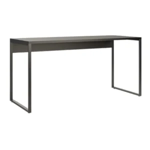 Mesa para Escritório escrivaninha Reta estilo Industrial Corporativa Home Office tampo madeira 25 mm pés aço reforçado 30x20mm